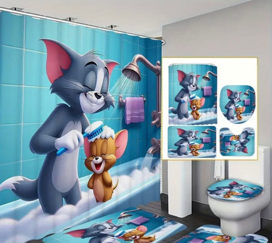 4pc Tom n Jerry bathroom set
