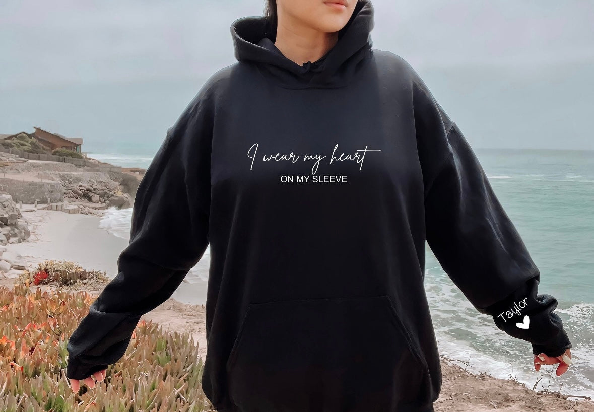 Personalised I Wear My Heart On My Sleeve