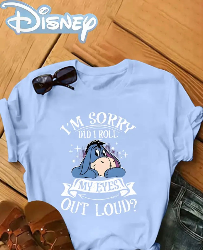 Eeyore ladies top did I just roll my eyes to loud