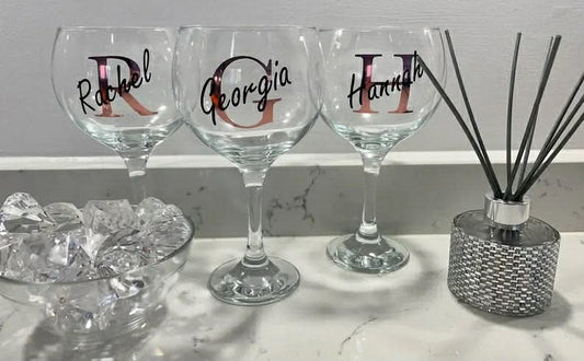 Personalised wine glass