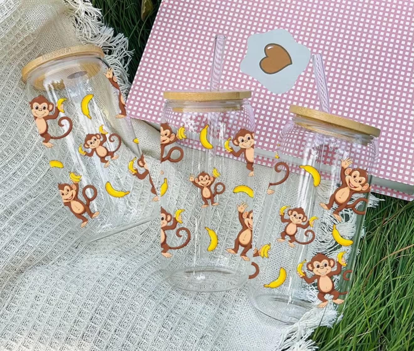 Monkey Libby Glass