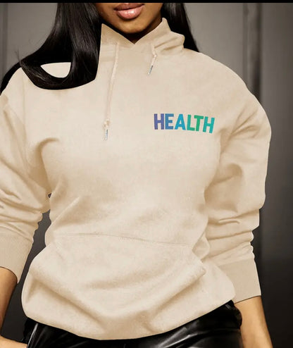 Womens Casual Printed Graphic Hoodie mental health
