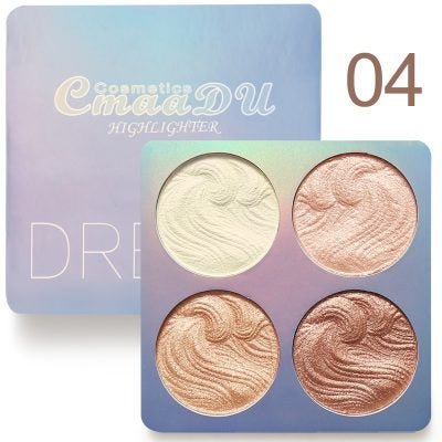 CmaaDu 4 Colours Baked Powder Bronzing n Highlighter