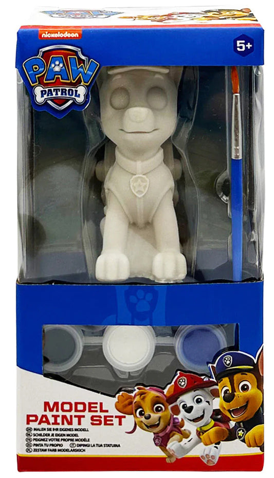 Paw Patrol Paint Your Own Model Figure Set with Brush & Paints