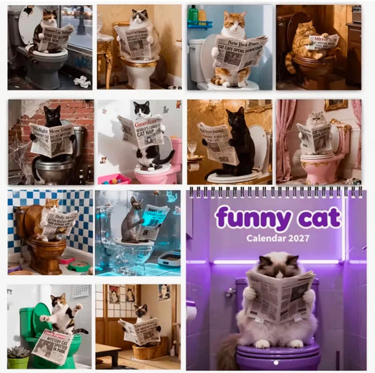 Funny Cat Calendar 2027