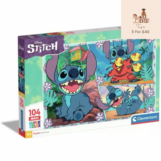 Clementoni Disney Maxi Stitch 104 Piece Jigsaw Puzzle