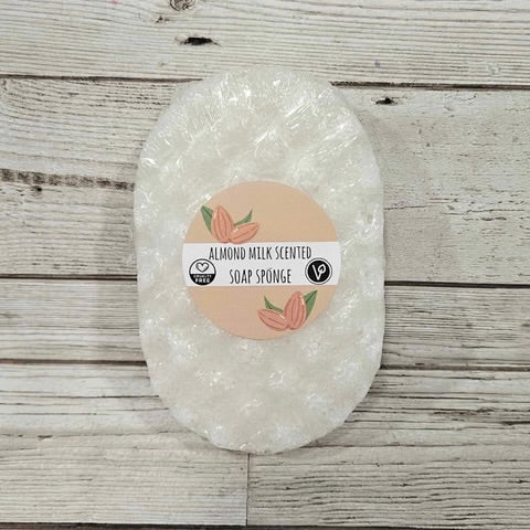 Almond Milk Scented Exfoliating Soap Sponge