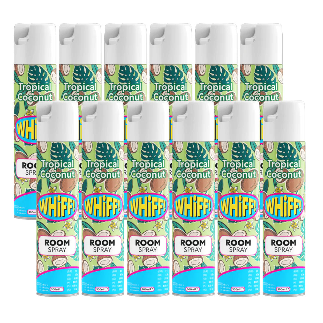 Whiff by Fabulosa Room Spray Tropical Coconut 300ml 12 Pack