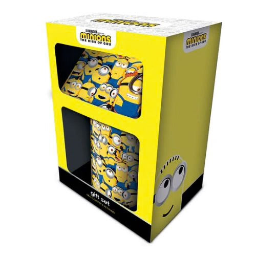 Minions The Rise Of Gru Mug Coaster & Keychain Gift Set