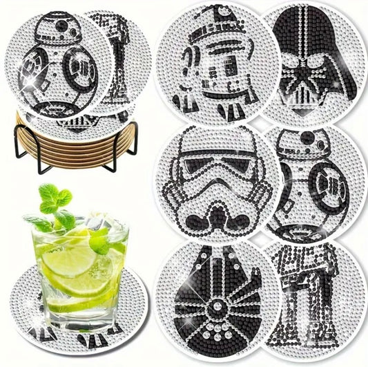 6pc Star Wars Dimond art coasters