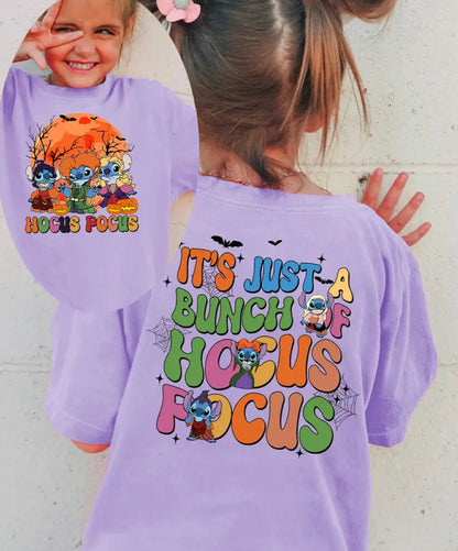 Girls' Halloween T-Shirt - IT'S JUST A BUNCH OF HOCUS POCUS