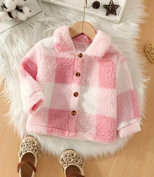 Girls Plush Winter Jacket