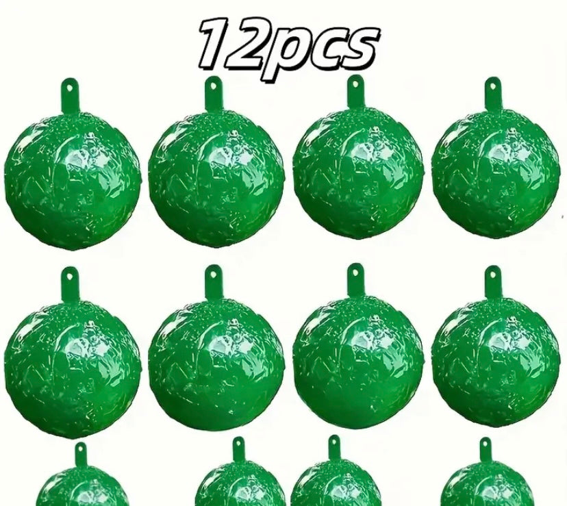 12pcs Sticky Fly Trap Balls - Citrus Scented Non-Toxic Insect Catcher, Waterproof & Heat-Resistant Plastic, Outdoor Use - Fruit Fly, Wasp, Mosquito Control for Home, Garden, Orchard, Fly Traps for House Indoor, Outdoor Pest
