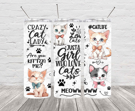 Just a girl who loves cats tumbler