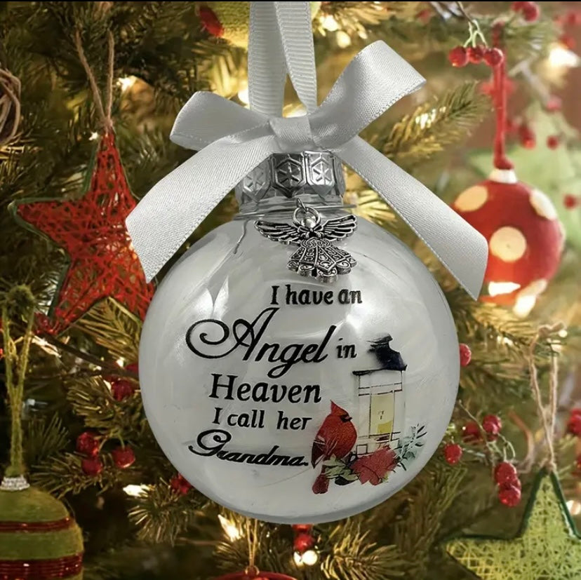 An angel in heaven bauble