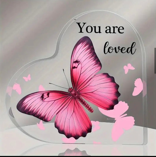 You are loved plaque