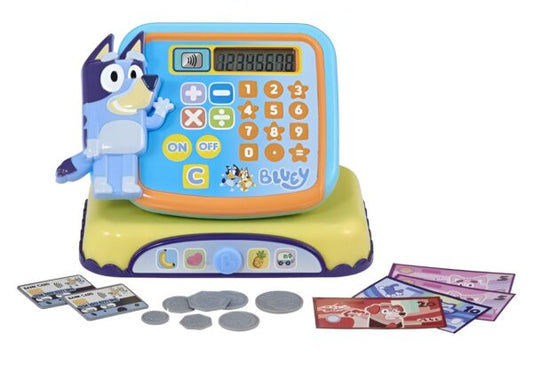 Bluey Interactive Cash Register Role Play Toy Includes Play Money