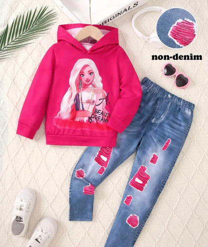 Girl cartoon outfit