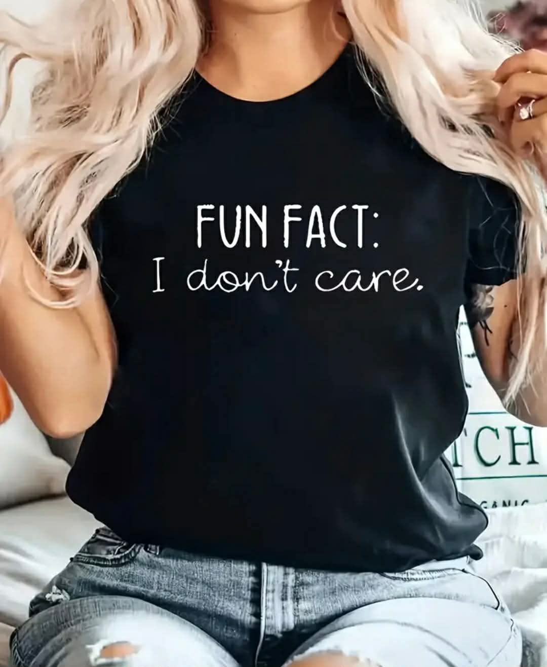 Women's Plus Size I Don't Care T-Shirt
