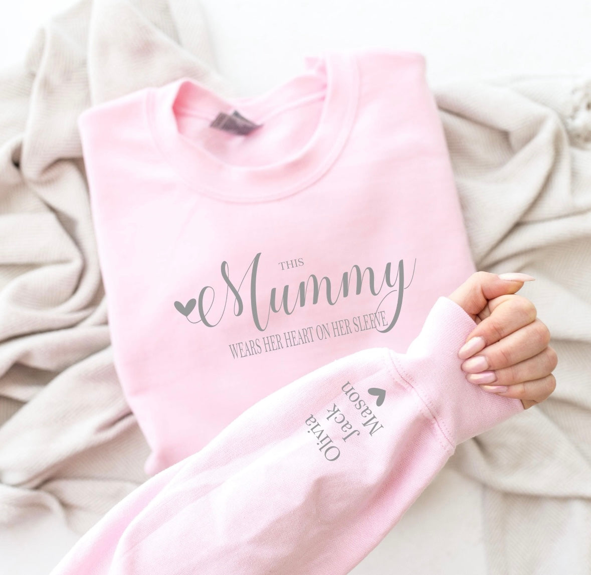 Personalised This Mama Wears Her Heart On Her Sleeve