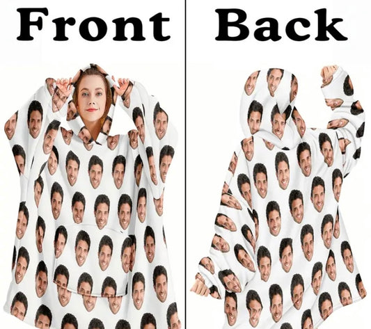 Personalised  Photo hoodie Blanket