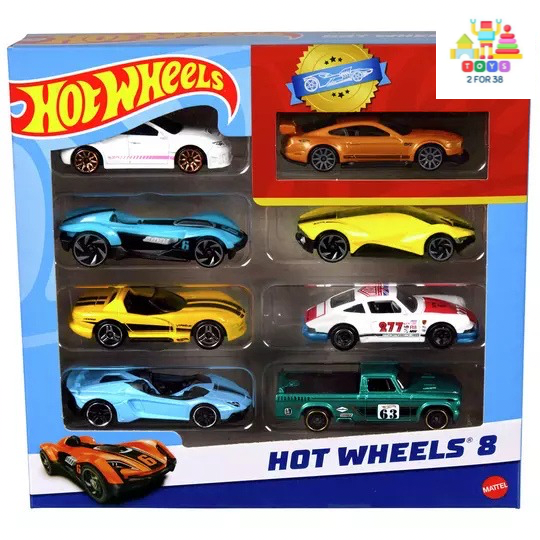 Hot Wheels Car Assortment - Pack of 8