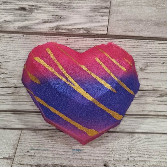 Large Geo Heart Bath Bomb