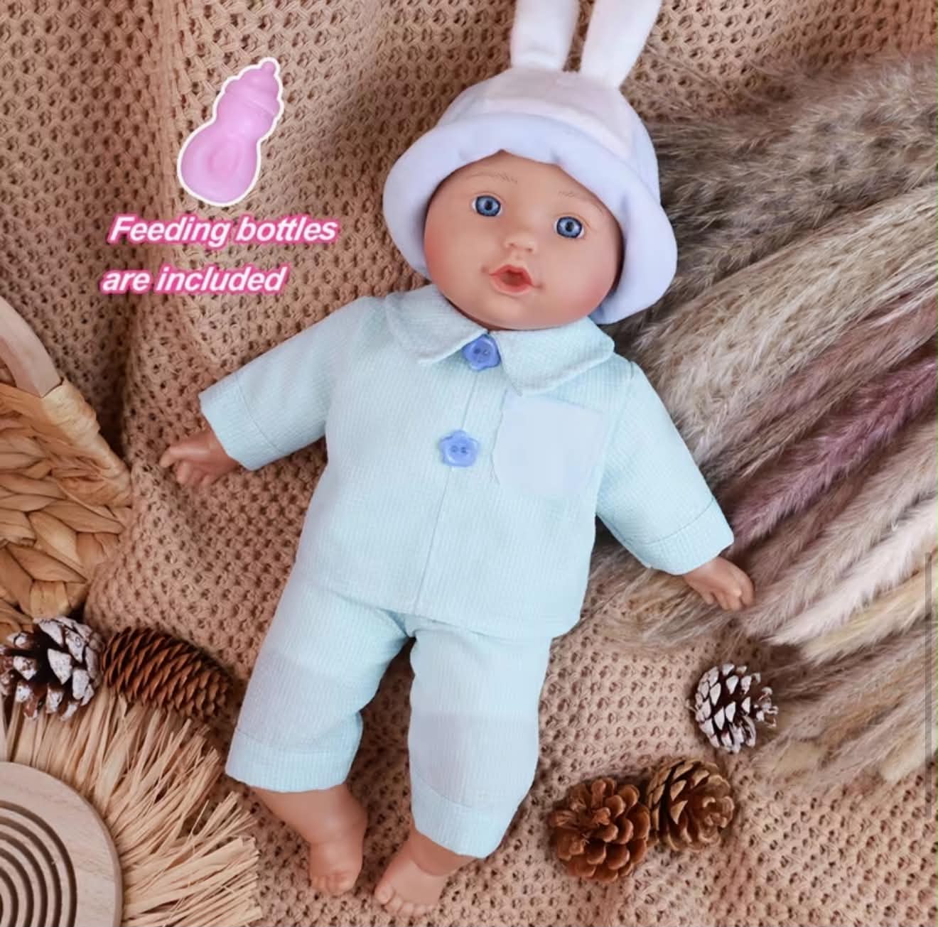 Reborn Baby Doll Lifelike 13-Inch