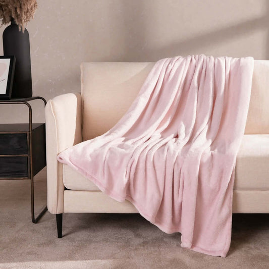 Supersoft Throw Blush Pink