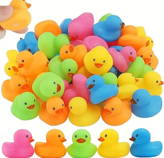20 random colour ducks