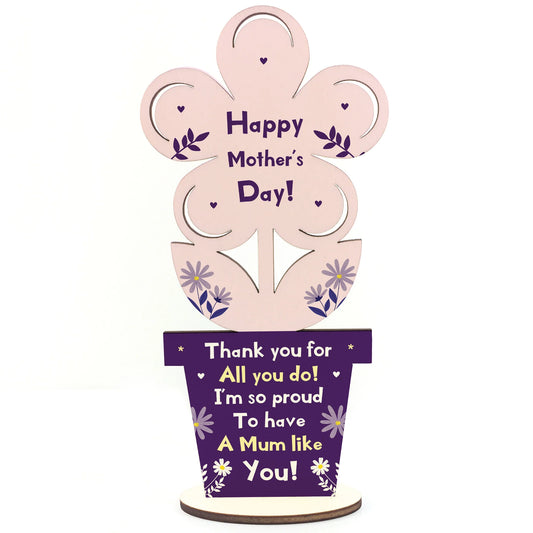 Special Mum Gift Wood Flower Mothers Day Gifts