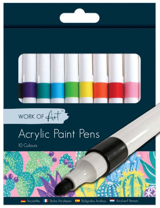 Acrylic Paint Pens Assorted Colours Art Drawing Painting