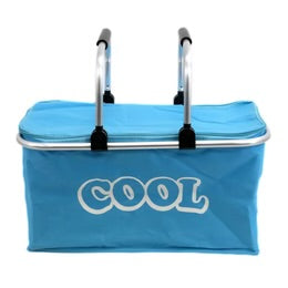 Blue Cooler Basket Bag