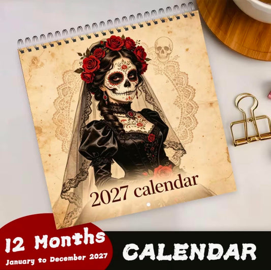 Skull Bride 2027 Calendar