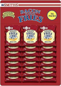 Smiths Savoury Snacks Bacon Fries Carded Pub Favourites Snacks, 24 g Pack of 24