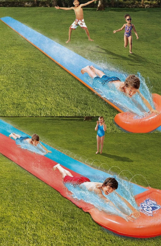 16' INFLATABLE RACEWAY GARDEN WATER SLIDE OUTDOOR