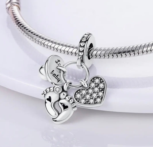 Baby feet charm