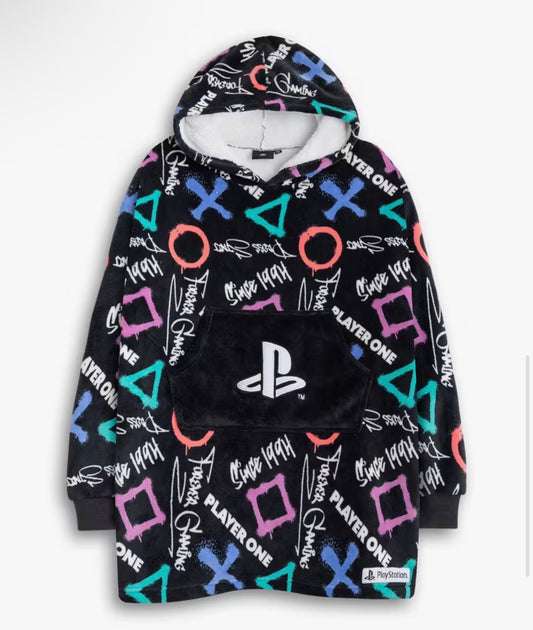 PlayStation Player Hoodie Blanket One Size