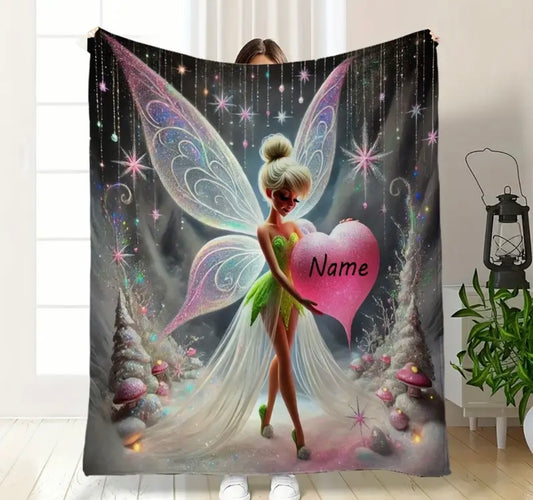Personalised Tinkerbell Blanket