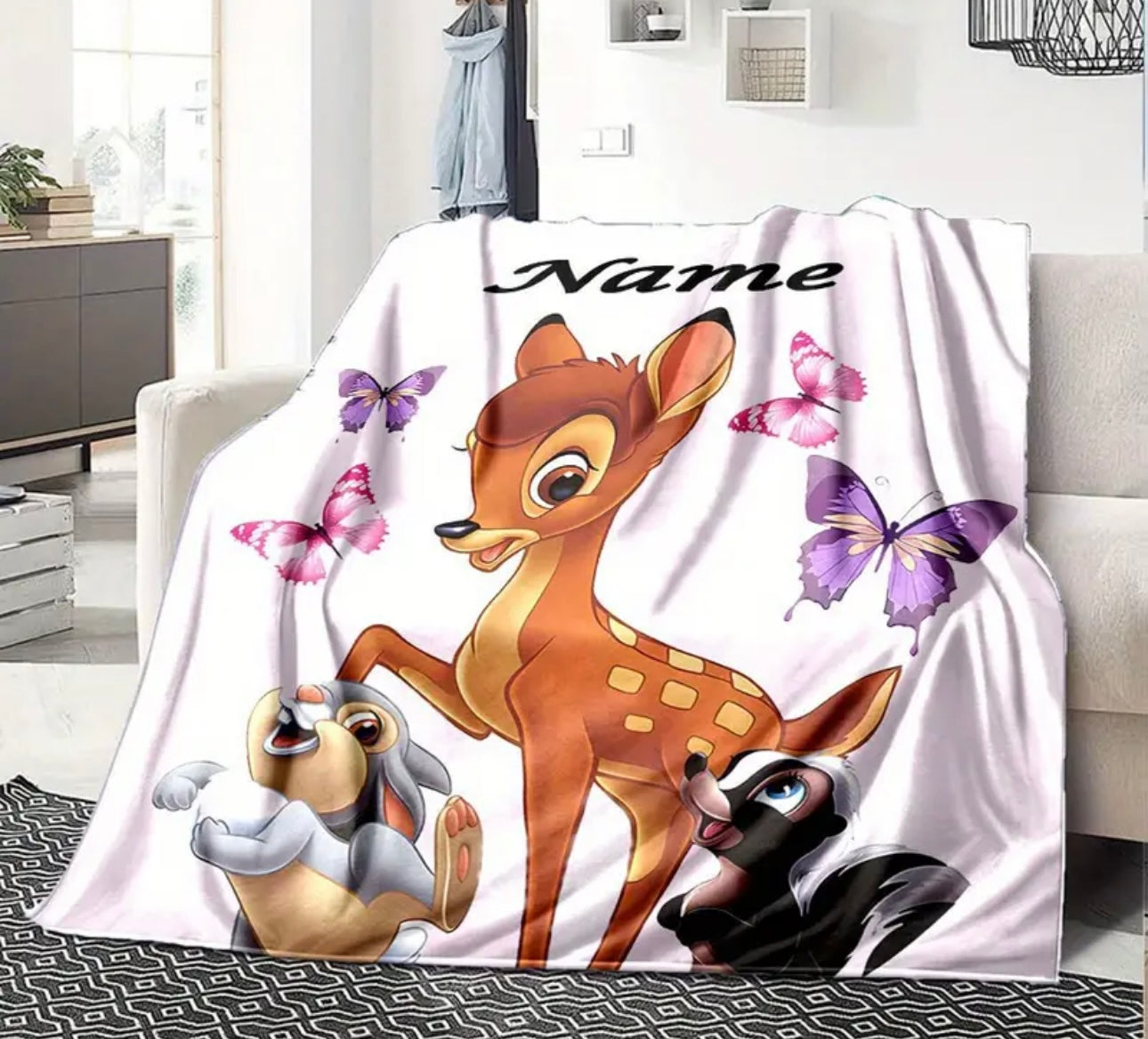 Personalised Bambi Blanket