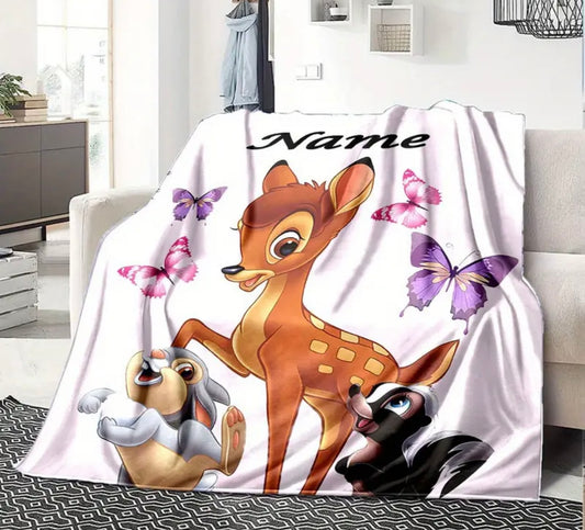 Personalised Bambi Blanket