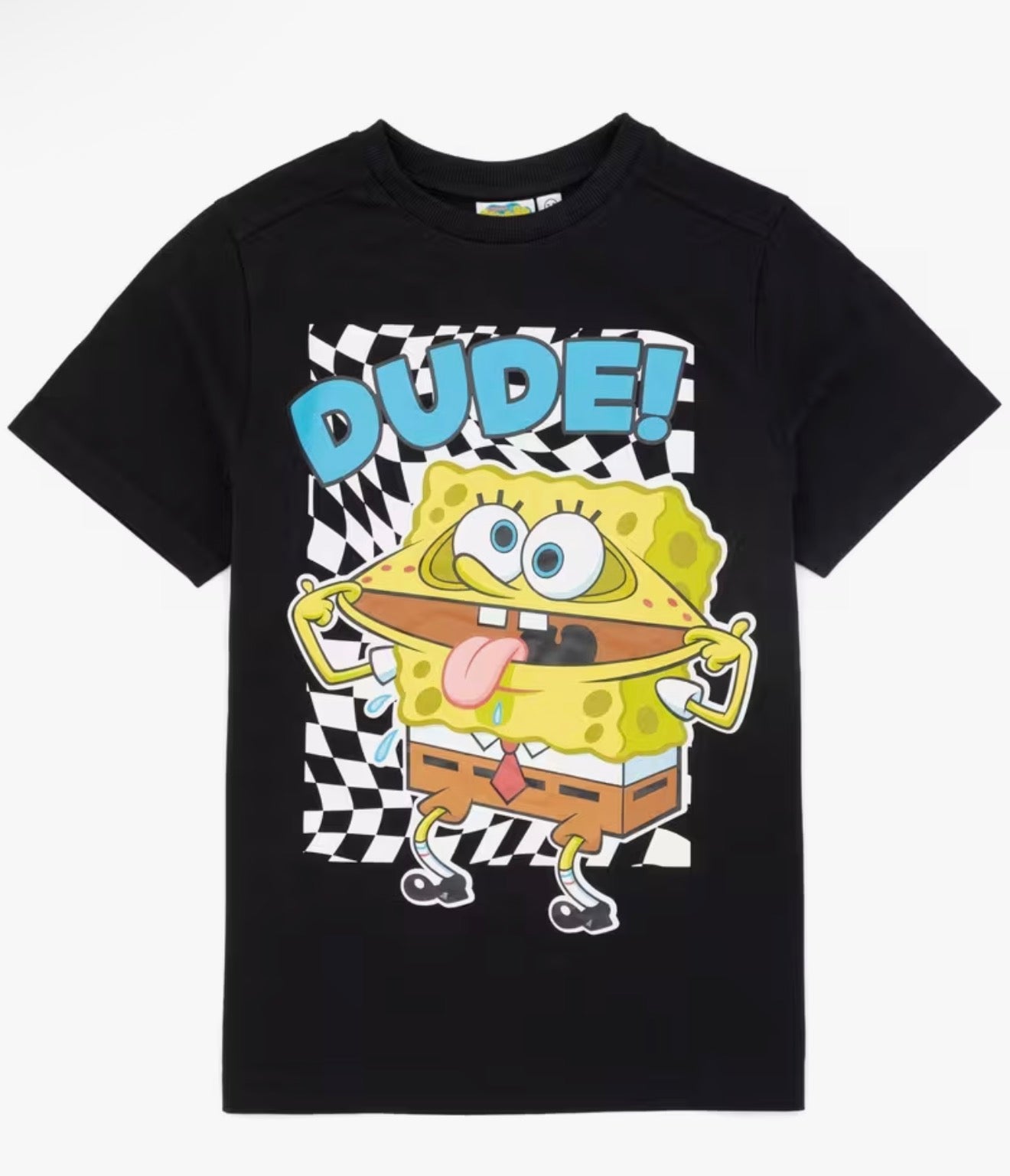 SpongeBob SquarePants Boys Black Short-Sleeved Top