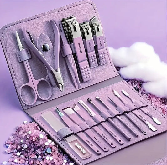 16pcs Premium Stainless Steel Manicure And Pedicure Set