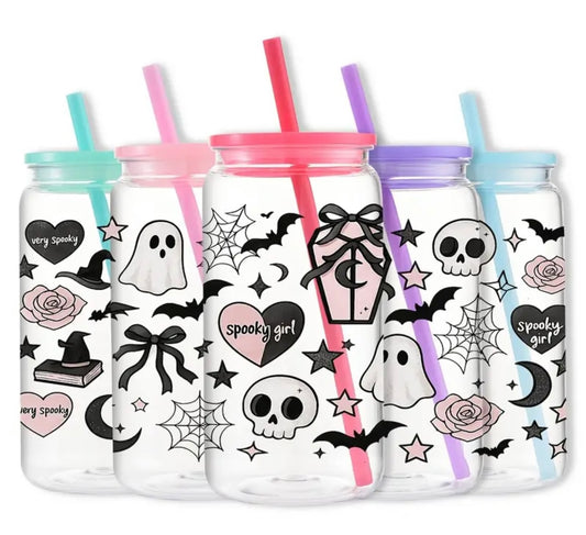 1Pc Spooky Girl Glass