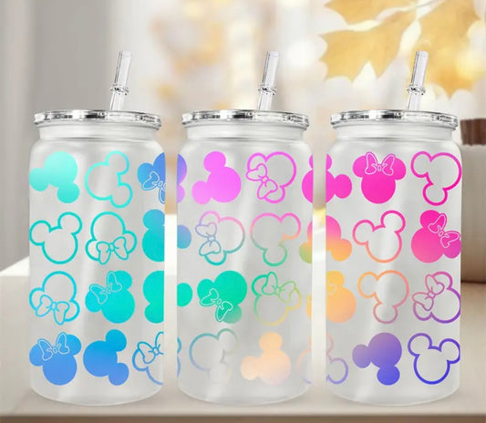 Mickey & Minnie Libby Glass
