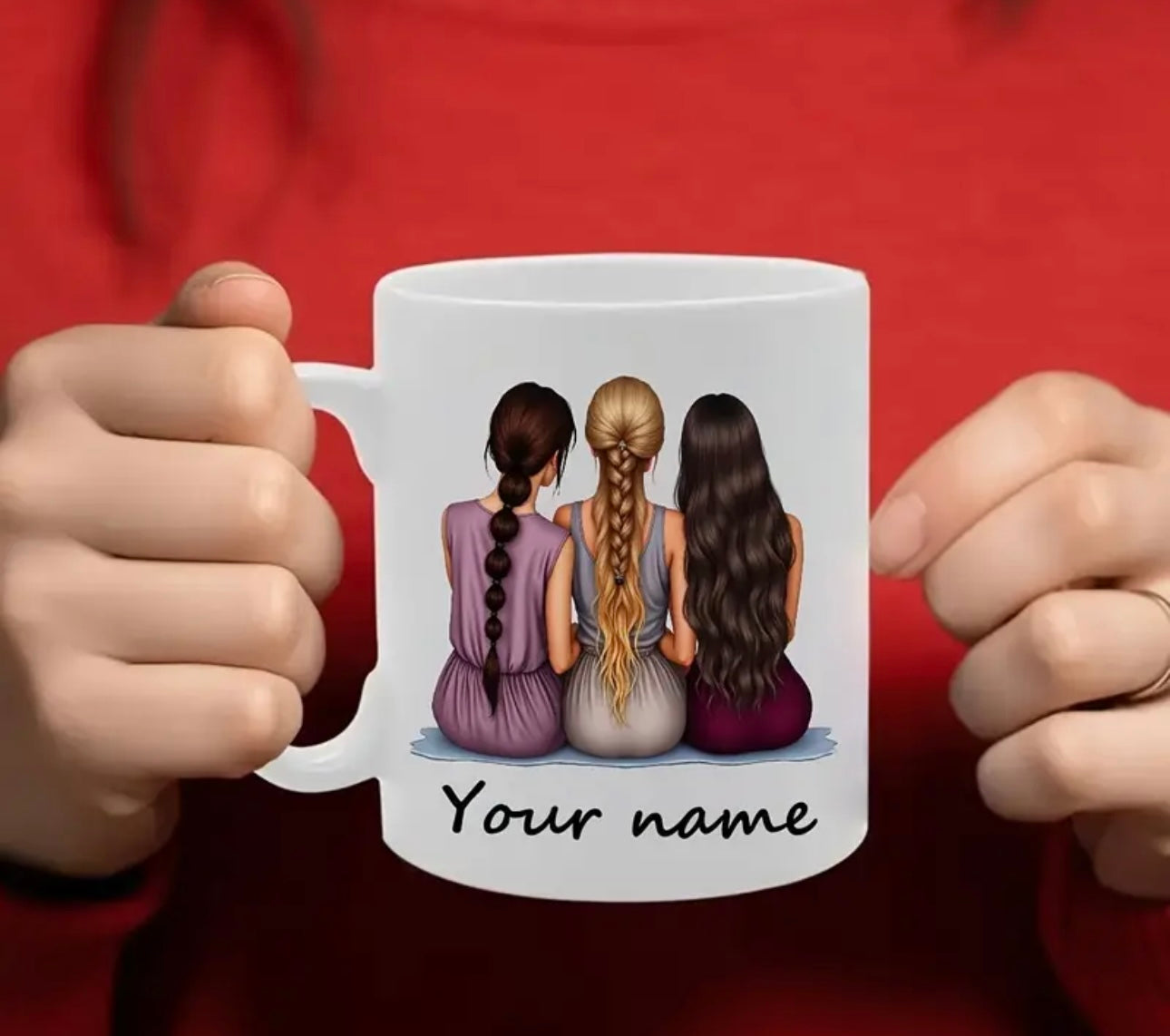 Personalised 3 Friends Mug