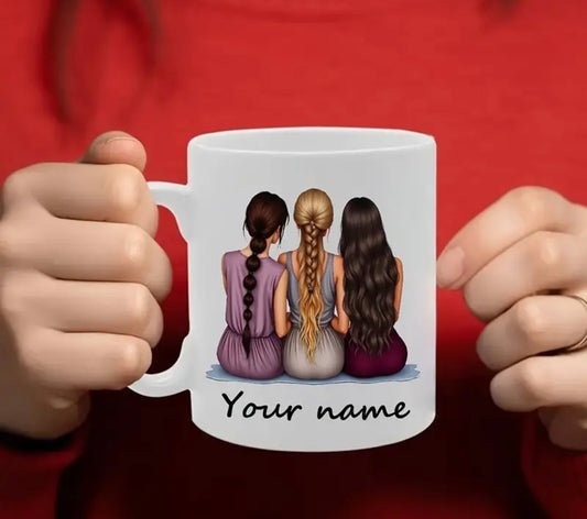 Personalised 3 Friends Mug