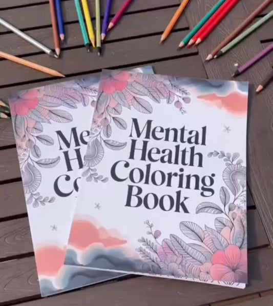24-Page Mental Health Coloring Book for Adults & Teens
