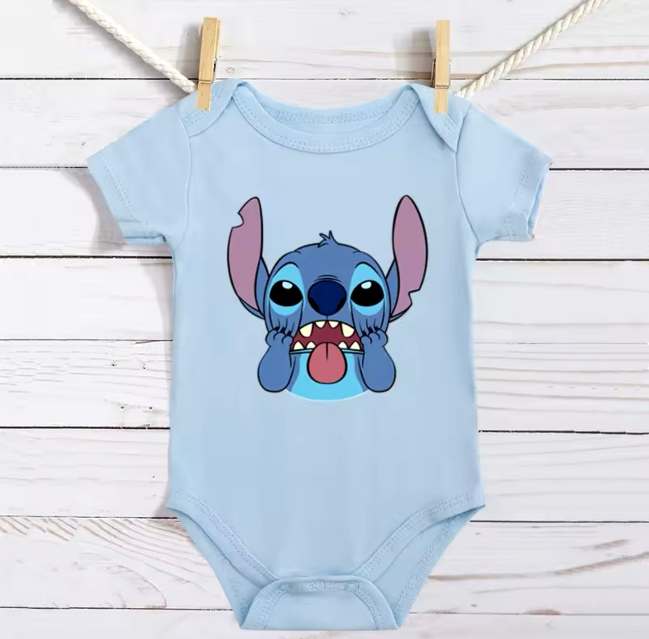 Stitch baby vest