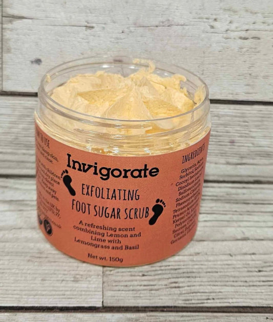 Invigorate Exfoliating Foot Sugar Scrub-150g